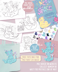 Dratz Colouring Pack Pre-Order. With FREE tote bag: Limited stock
