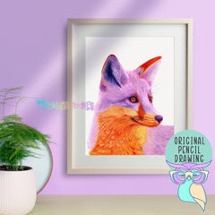 Amethyst | Fox | Original Drawing