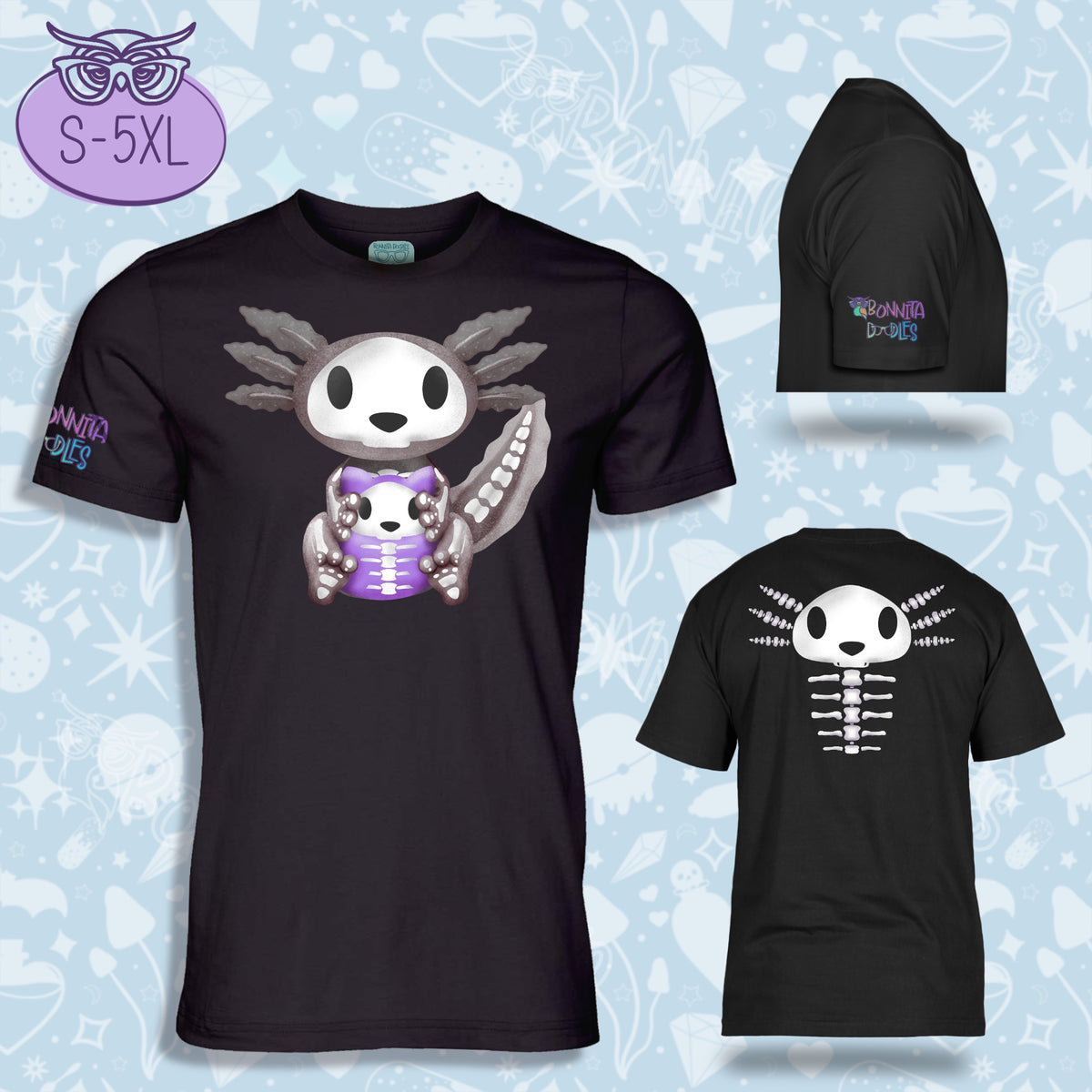 Bones the Axolotl | Unisex T-Shirt | Made to order