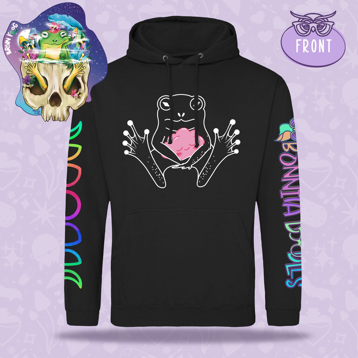 Brain Frog | Unisex Hoodie | Made to order