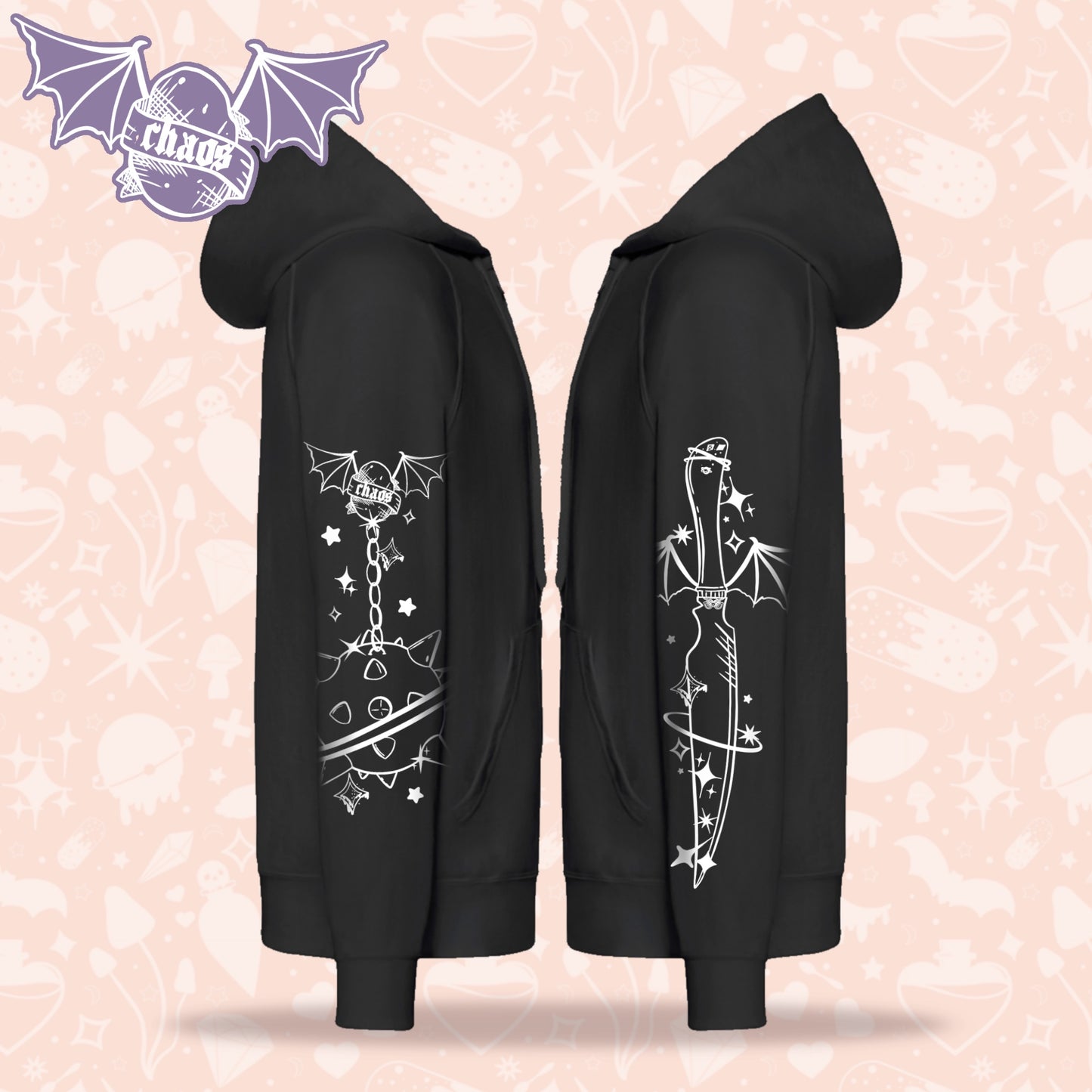 Chaos Potato | Unisex zip hoodie | Made to order