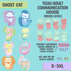 Ghost Cats | Communication Hoodie | Made to Order