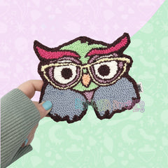 Doodles Owl Mug Rug - Made to Order