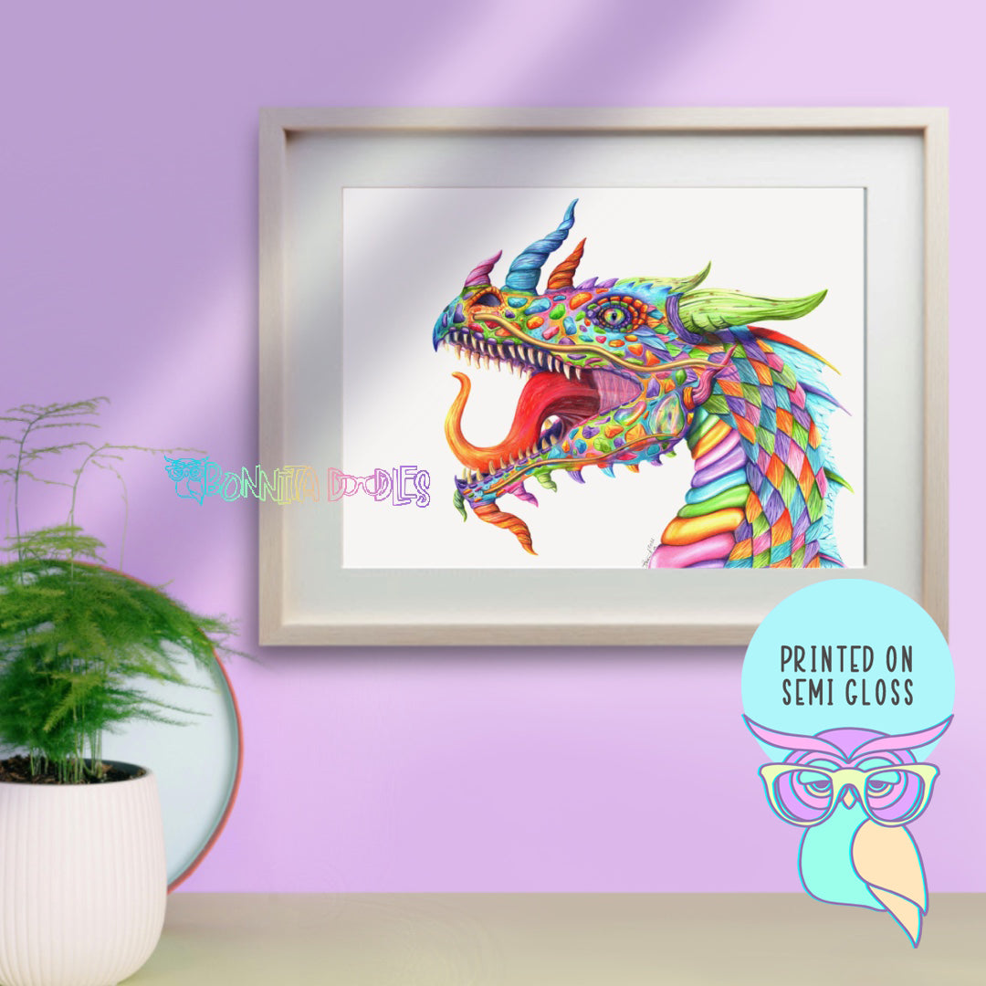 Art Print | Opal Ora | Pride Dragon