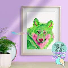 Peridot | Wolf | Original Art