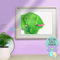 Peridot | Elephant | Original Art