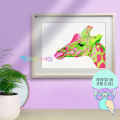 Art print | Giraffe | Peridot