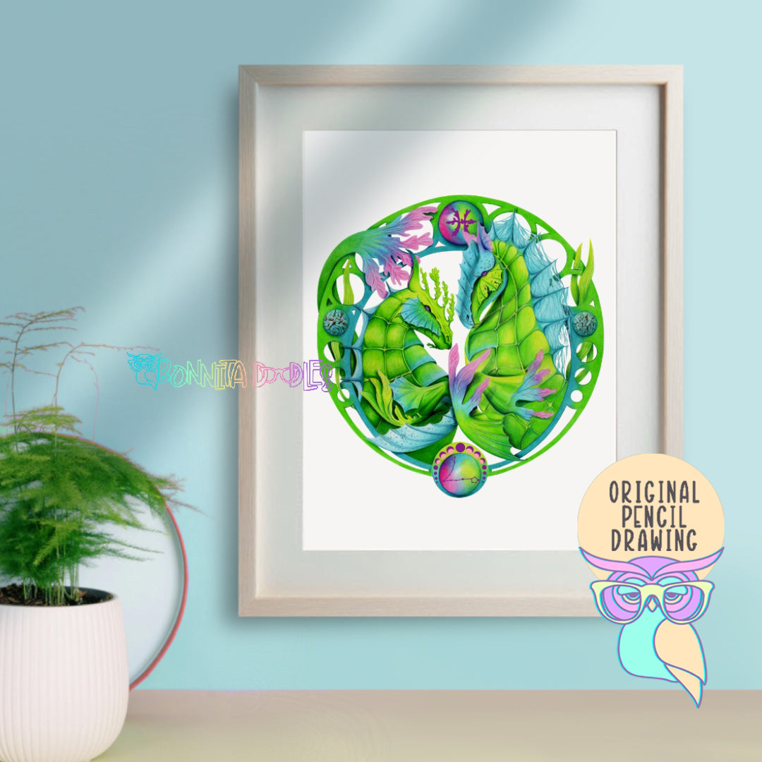 Zodiac | Pisces | Original drawing