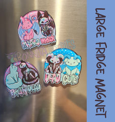 Large Acrylic Magnet - 3 designs available