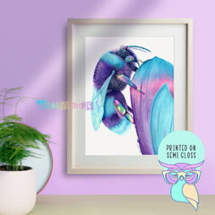 Art Print | Sapphire | Bumble Bee