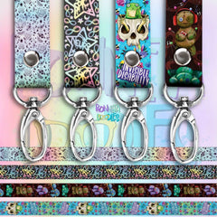 Neurospicy stars - Lanyard - soft and perfect for sensory accommodation.