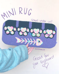 Cat Paws Mini Rug - Made to order