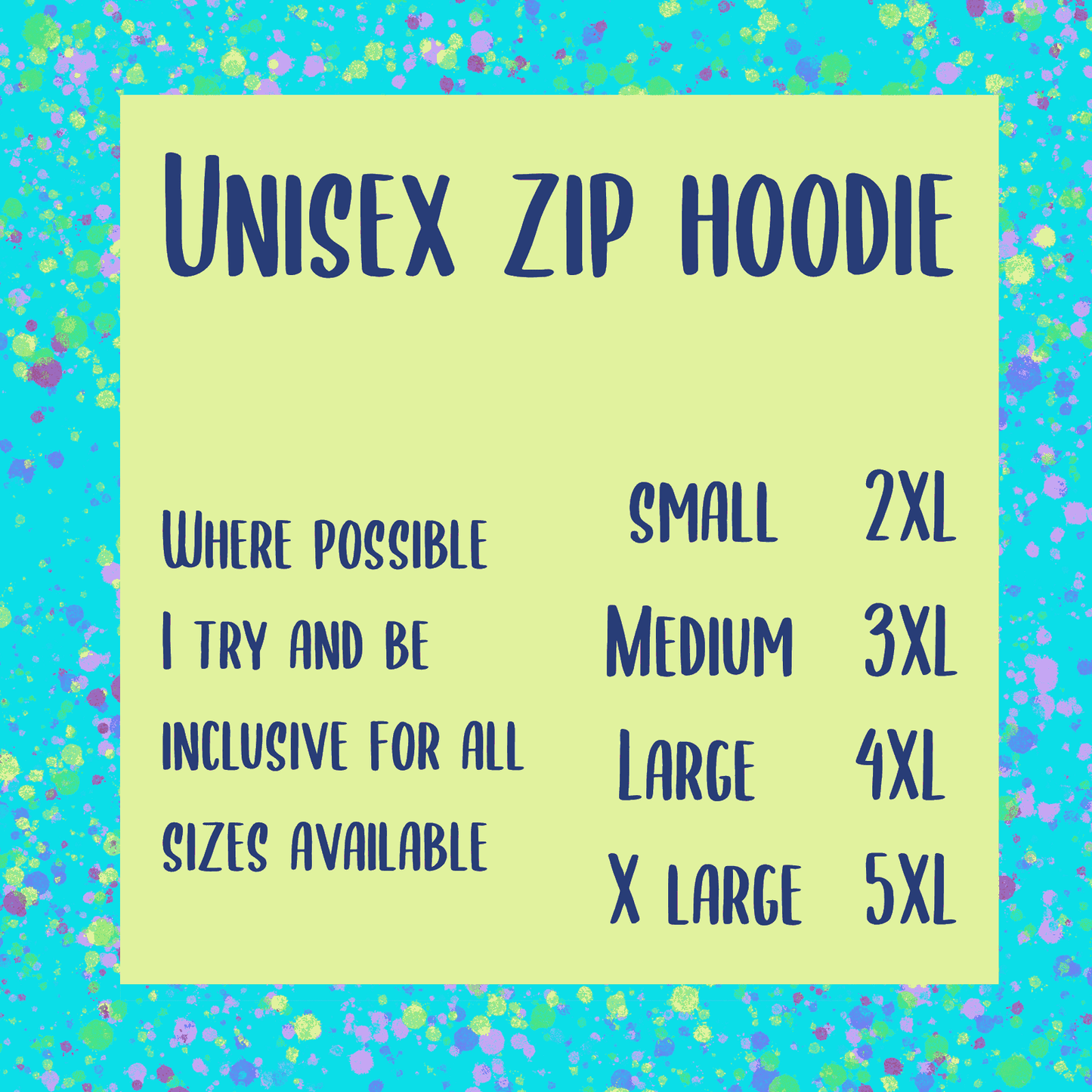 Neurospicy - pre order zip hoodie black