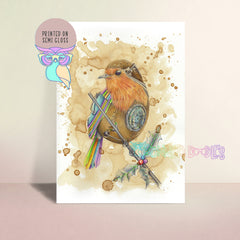 Art Print | Robin | Steampunk