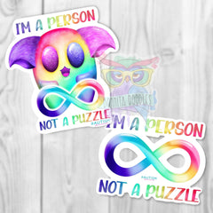 Autism awareness - I am not a puzzle sticker