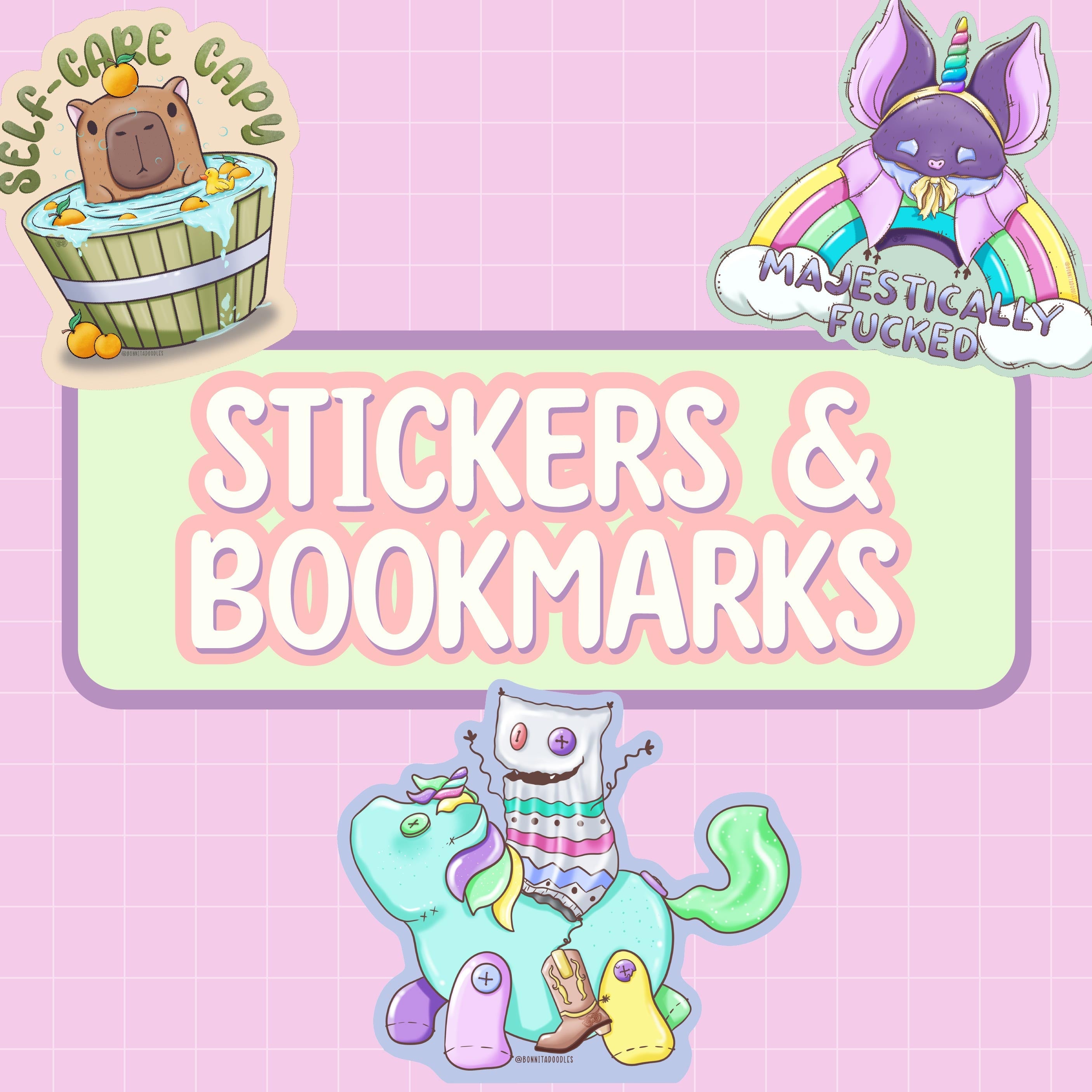 STICKERS & BOOKMARKS