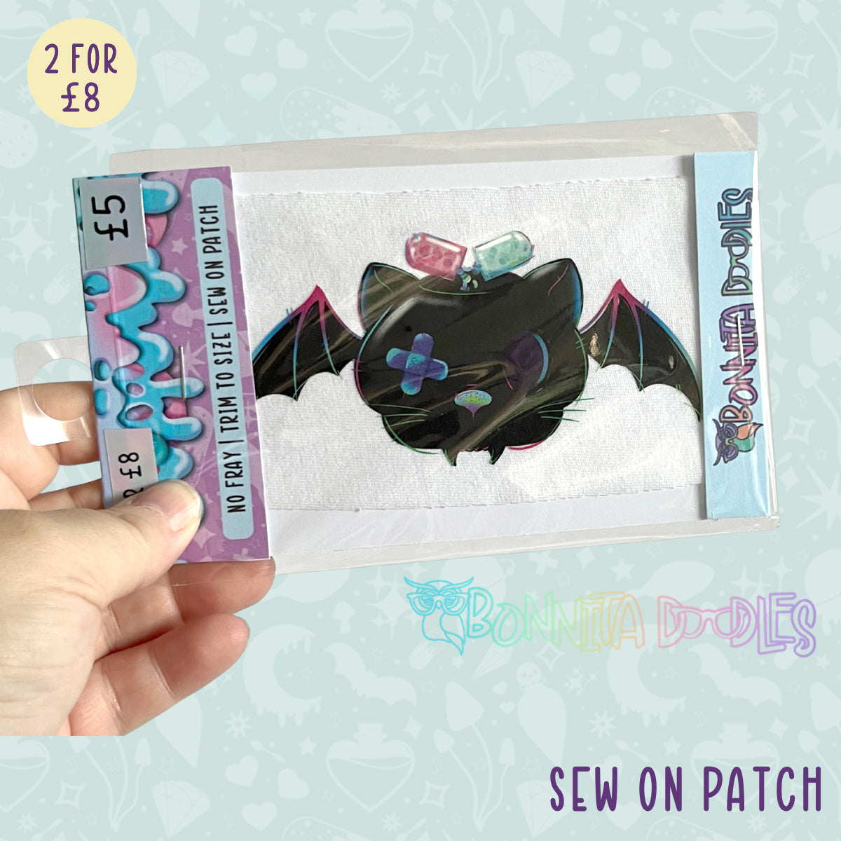 Fun Art patches 2 for £8 | Various Designs | Last Chance