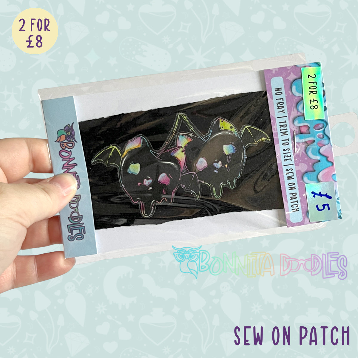 Fun Art patches 2 for £8 | Various Designs | Last Chance