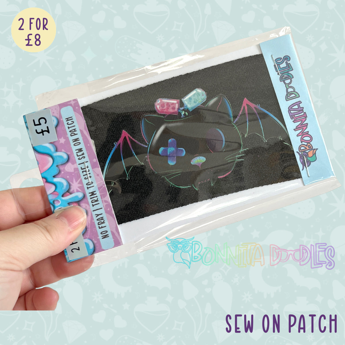 Fun Art patches 2 for £8 | Various Designs | Last Chance