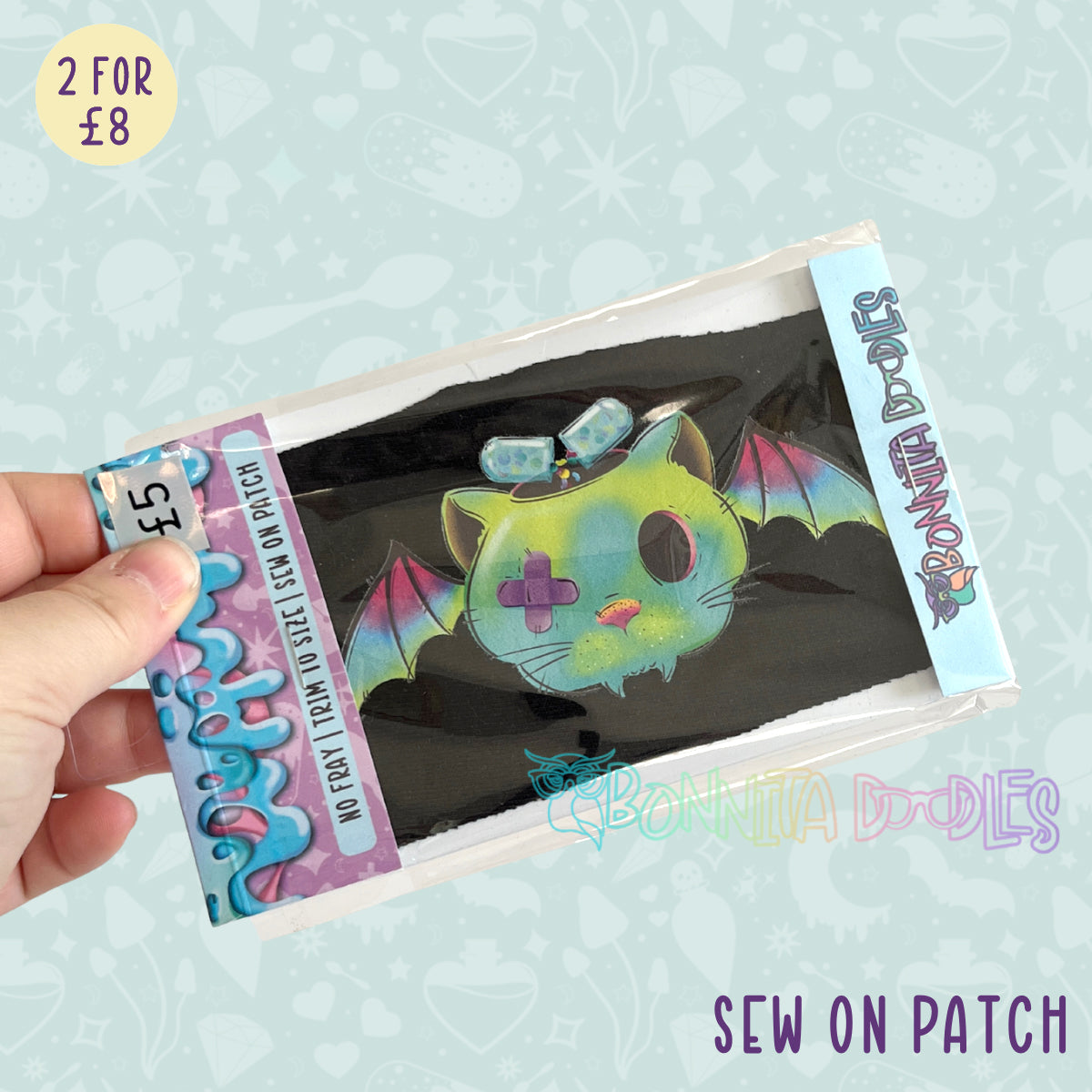 Fun Art patches 2 for £8 | Various Designs | Last Chance