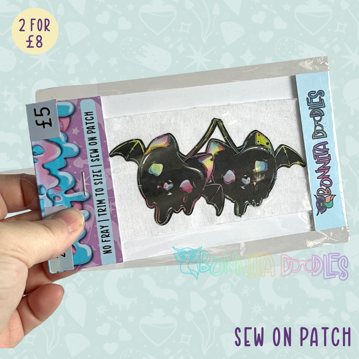 Fun Art patches 2 for £8 | Various Designs | Last Chance