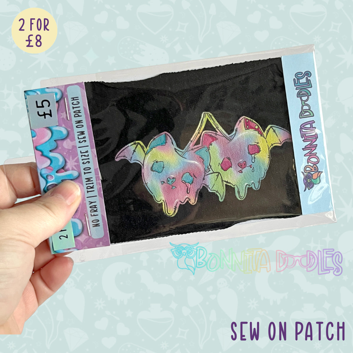 Fun Art patches 2 for £8 | Various Designs | Last Chance