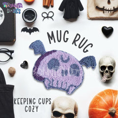 Skull Bat Mini / Mug Rug Pattern