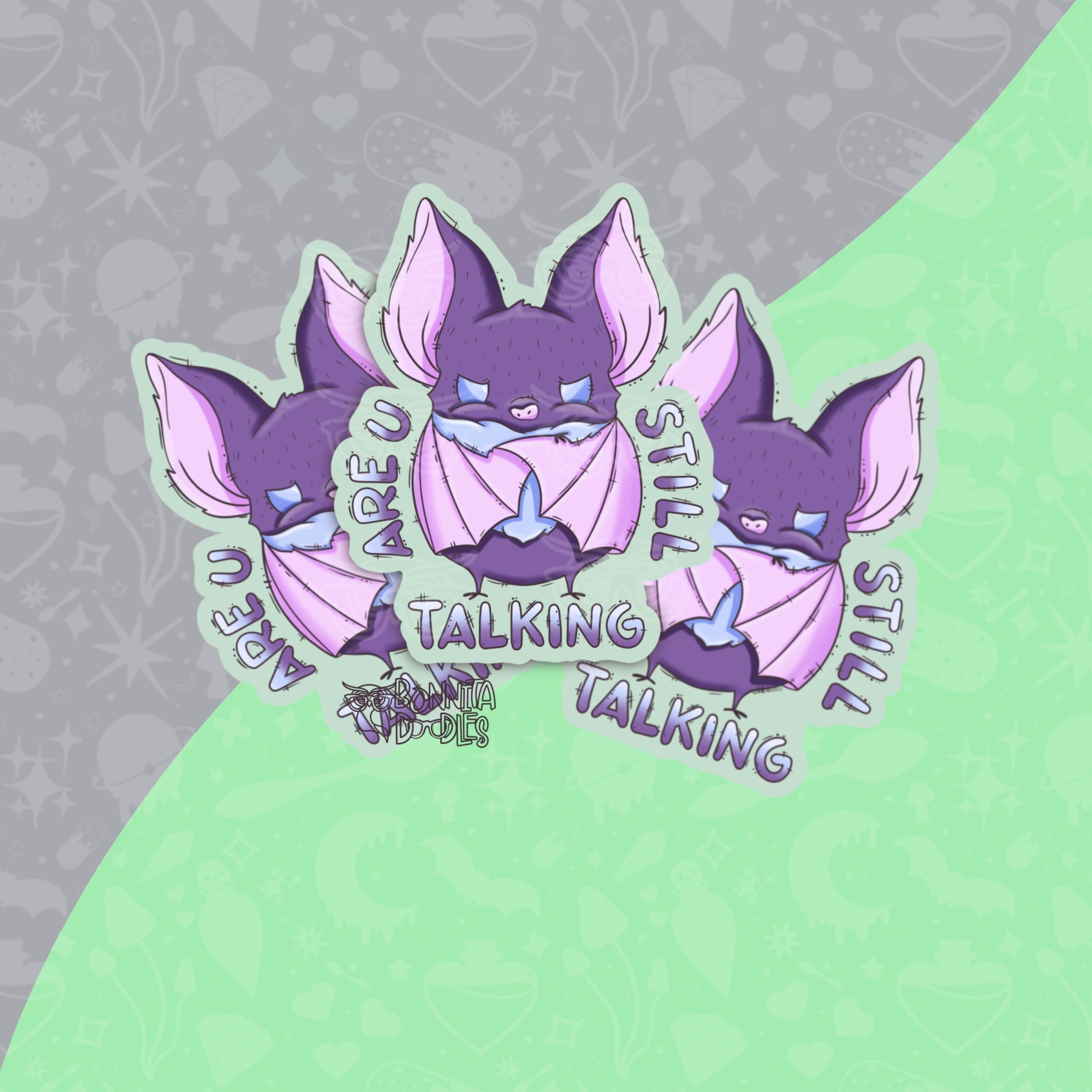 Maurice Anxious | Talking | Introverting | Medium matt vinyl sticker