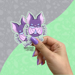 Maurice Anxious | Talking | Introverting | Medium matt vinyl sticker