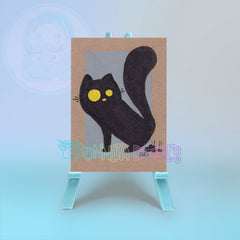 Void Cat "Squat" ACEO | Original Hand Drawn Art Card