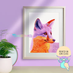 Art Print | Fox | Amethyst