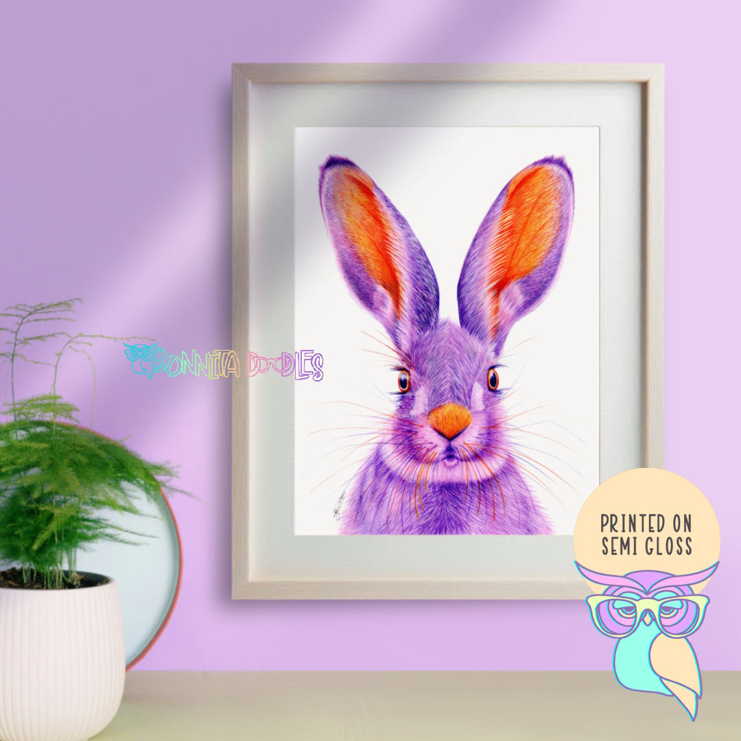 Art Print | Hare | Amethyst