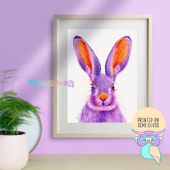 Art Print | Hare | Amethyst