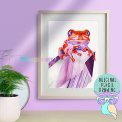 Amethyst | Frog | Original drawing