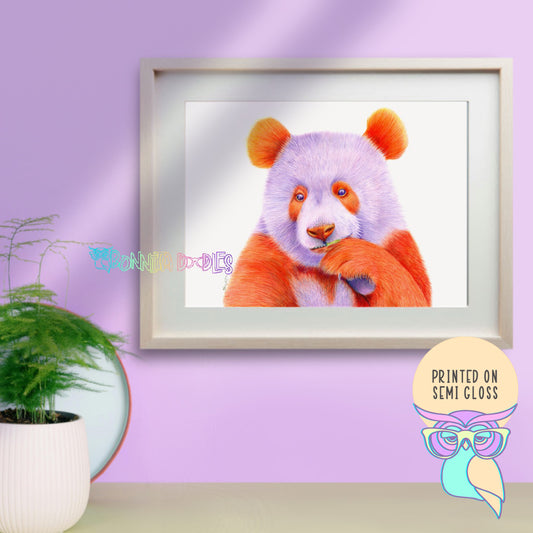 Art Print | Panda | Amethyst