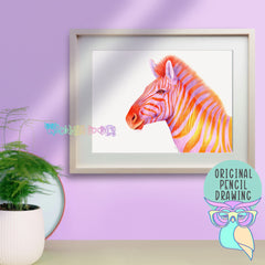 Amethyst | Zebra | Original drawing