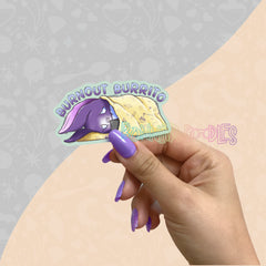 Burnout Burrito | Maurice | Matt Vinyl sticker