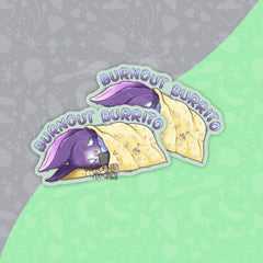 Maurice Burnout Burito | Medium matt vinyl sticker