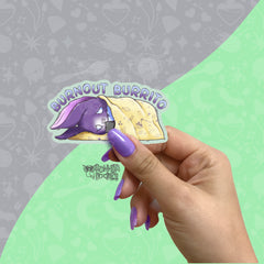 Maurice Burnout Burito | Medium matt vinyl sticker