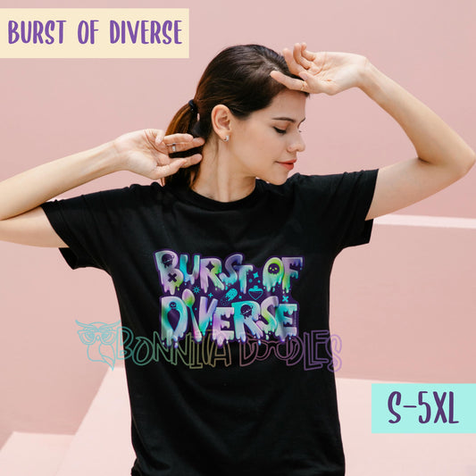 Burst Of Diverse Unisex T-Shirt  ~ made to order