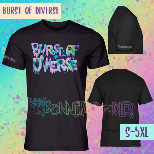 Burst Of Diverse Unisex T-Shirt  ~ made to order
