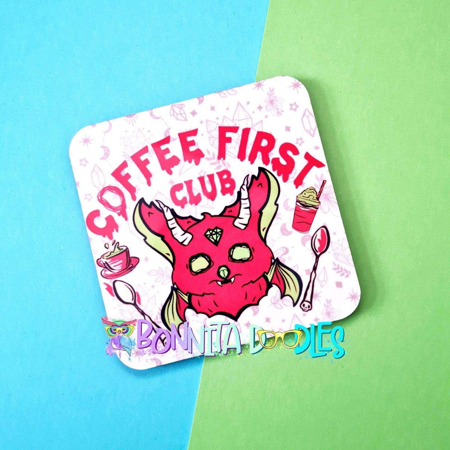 Coffee First Club coaster | great gift ideas