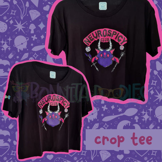 Crop Tee club Neurospicy / Coffee