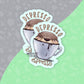 Depresso Espresso Otter vinyl sticker