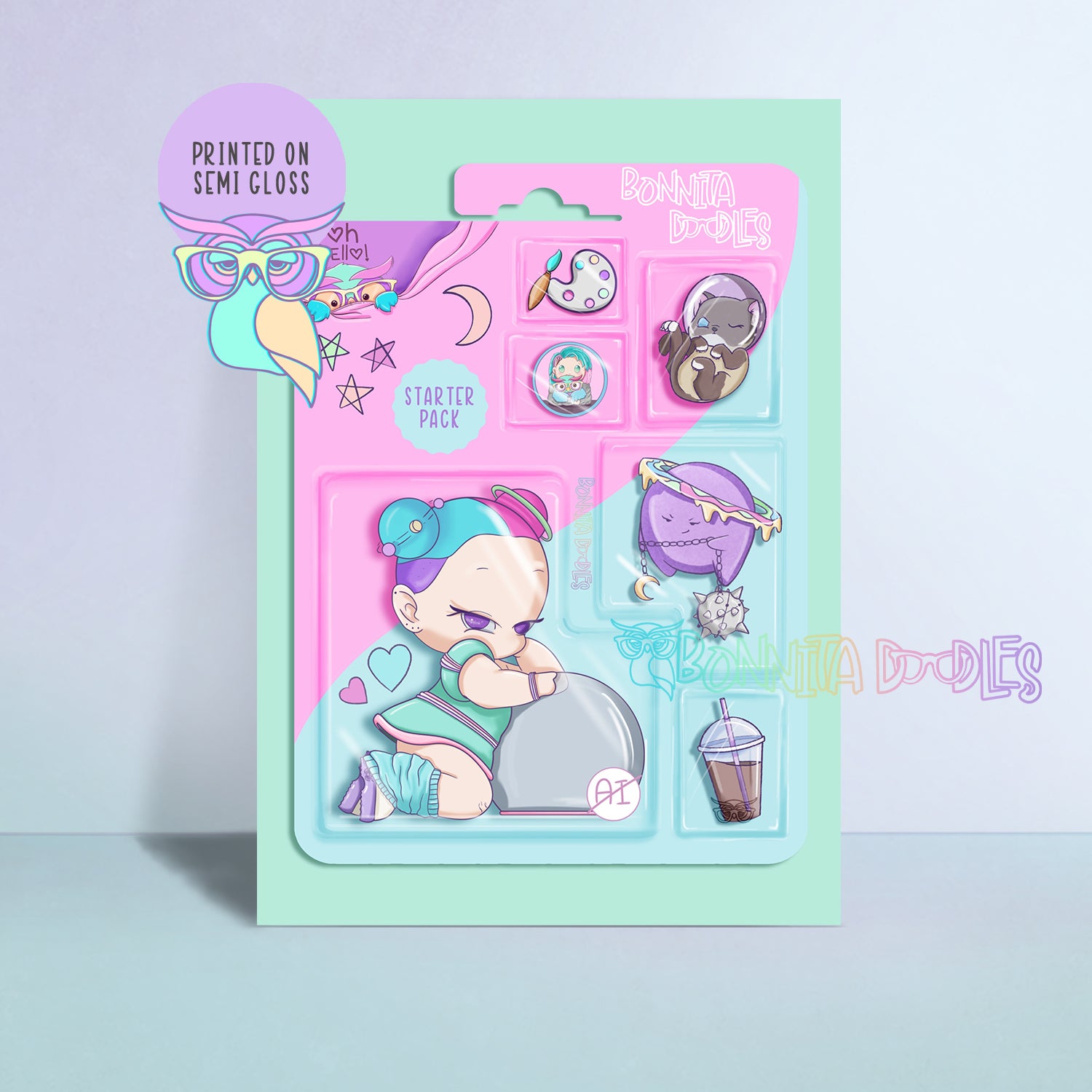 Doodles Starter Pack Digital Art Print