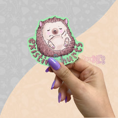 Existing Hurts hedgehog | Large Vinyl sticker