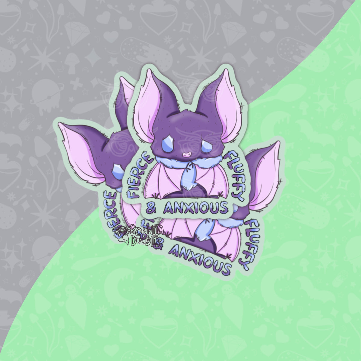 Maurice Anxious | Talking | Introverting | Medium matt vinyl sticker