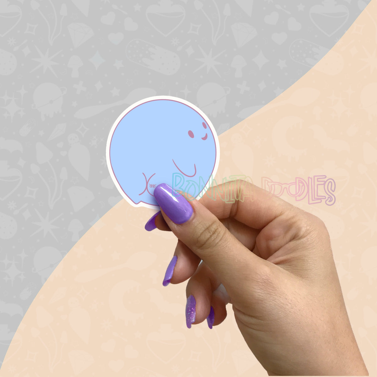 Gary Uranus Pride Planet | Medium matt vinyl sticker