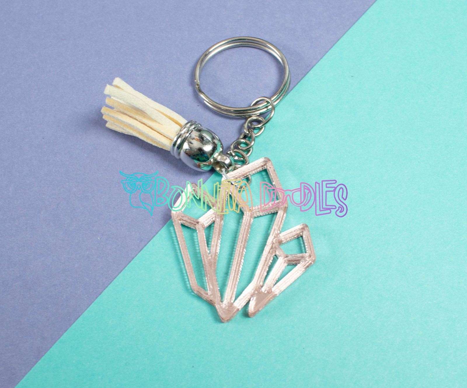 Geodes Cute Key - Bag Charm