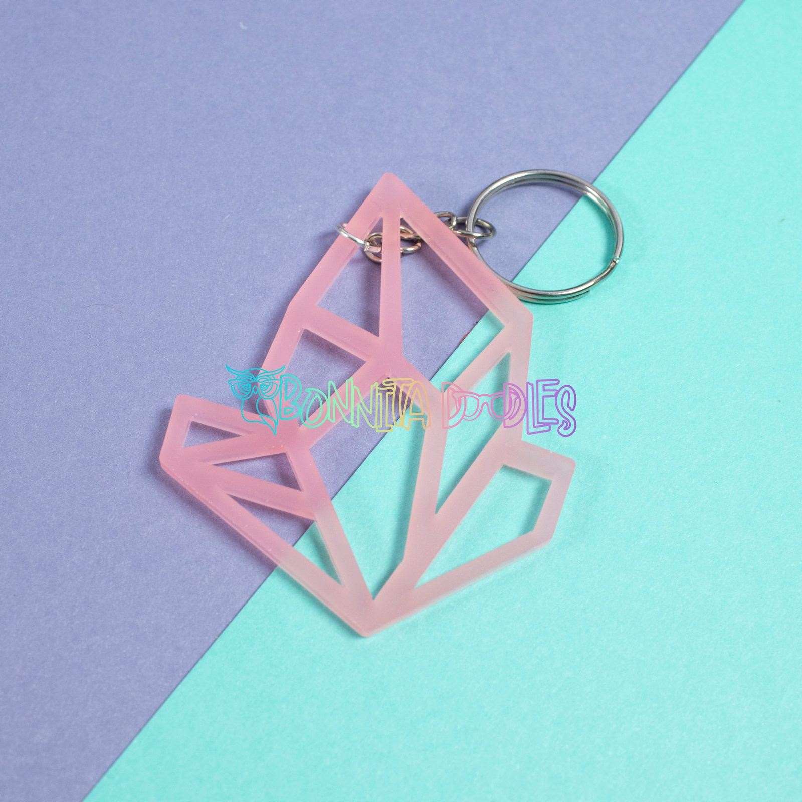 Geode Key - Bag Charm